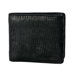 Dsquared2 Black Textured Leather Bifold Wallet